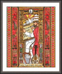 Wall Frame Espresso - St. Gregory the Great by B. Nippert