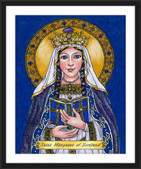 Wall Frame Black - St. Margaret of Scotland by B. Nippert