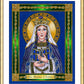 Wall Frame Gold, Matted - St. Margaret of Scotland by Brenda Nippert - Trinity Stores
