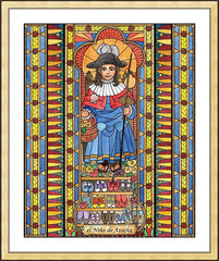 Wall Frame Gold - Holy Child of Atocha by B. Nippert
