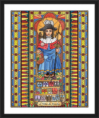 Wall Frame Black - Holy Child of Atocha by B. Nippert
