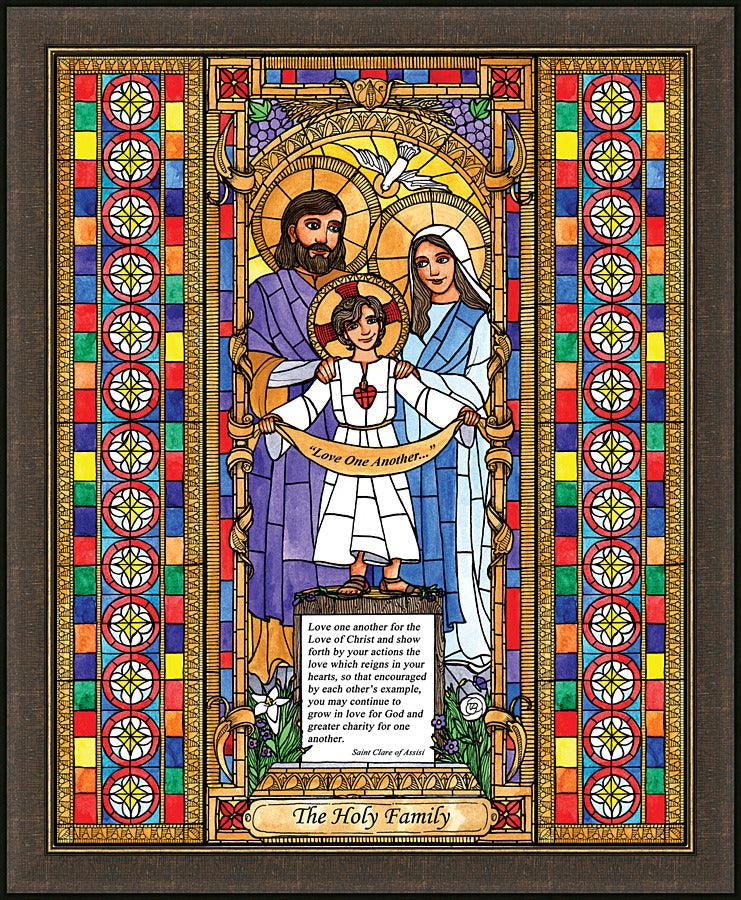 Wall Frame Espresso - Holy Family by B. Nippert