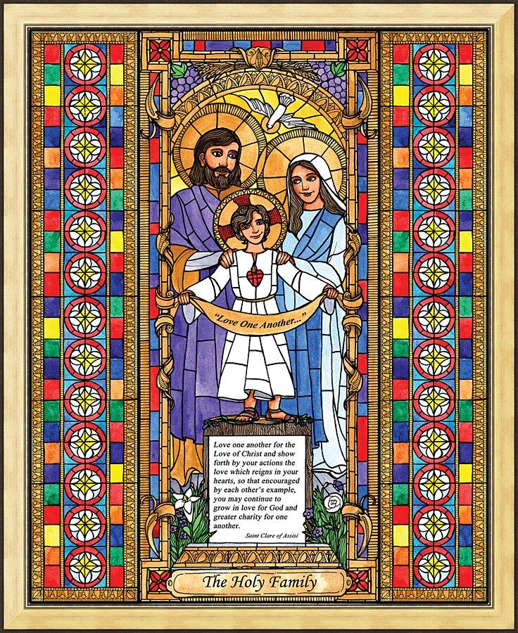 Wall Frame Gold - Holy Family by B. Nippert