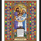 Wall Frame Black, Matted - Holy Family by B. Nippert