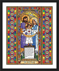 Wall Frame Black - Holy Family by B. Nippert