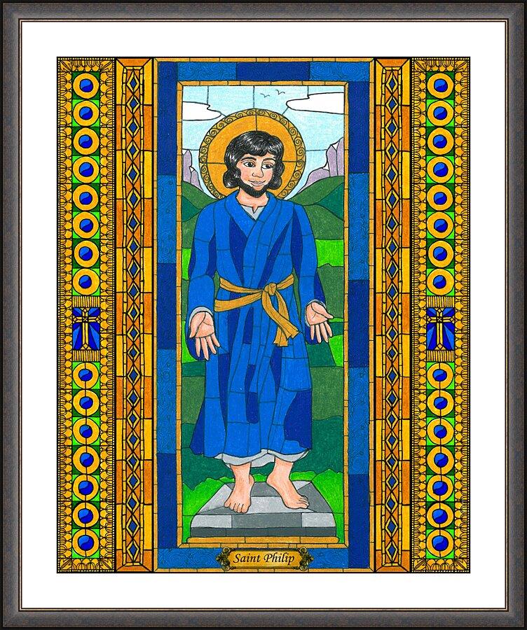 Wall Frame Espresso, Matted - St. Philip by Brenda Nippert - Trinity Stores