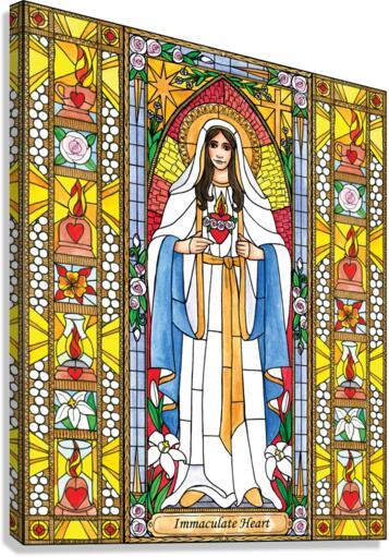 Canvas Print - Immaculate Heart of Mary by B. Nippert