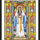 Wall Frame Black, Matted - Immaculate Heart of Mary by B. Nippert