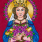 Wall Frame Espresso, Matted - St. Elizabeth of Hungary by Brenda Nippert - Trinity Stores