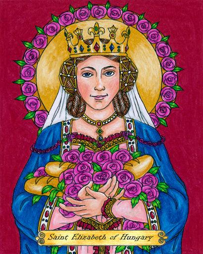 Acrylic Print - St. Elizabeth of Hungary by B. Nippert