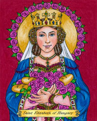 Metal Print - St. Elizabeth of Hungary by B. Nippert