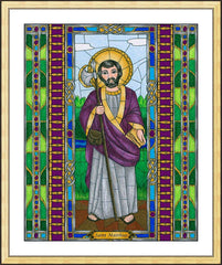 Wall Frame Gold - St. Matthias the Apostle by B. Nippert