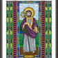 Wall Frame Espresso, Matted - St. Matthias the Apostle by Brenda Nippert - Trinity Stores