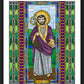 Wall Frame Black, Matted - St. Matthias the Apostle by Brenda Nippert - Trinity Stores