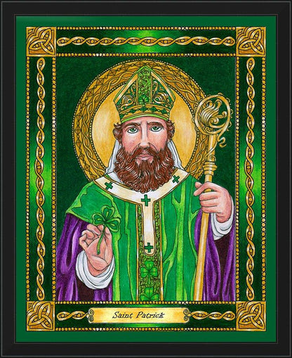 Wall Frame Black - St. Patrick by Brenda Nippert - Trinity Stores