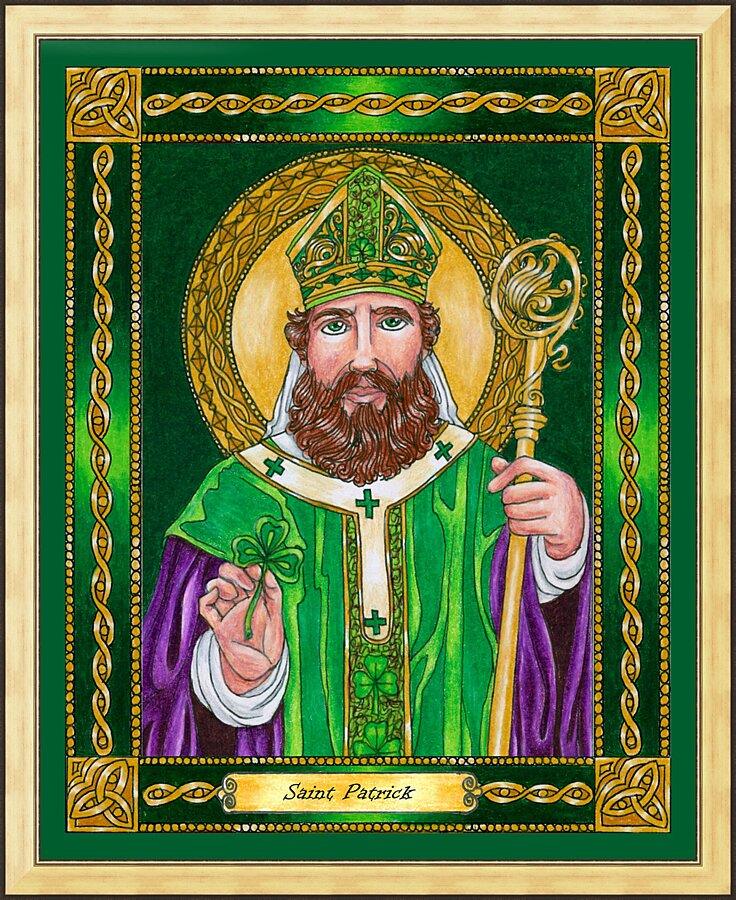 Wall Frame Gold - St. Patrick by Brenda Nippert - Trinity Stores