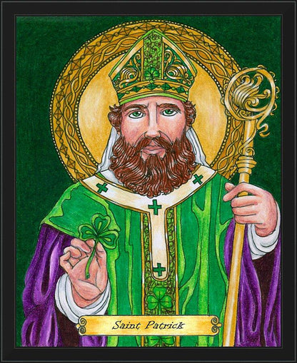 Wall Frame Black - St. Patrick by Brenda Nippert - Trinity Stores