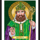 Wall Frame Black, Matted - St. Patrick by Brenda Nippert - Trinity Stores