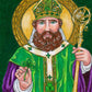 Wall Frame Black, Matted - St. Patrick by Brenda Nippert - Trinity Stores