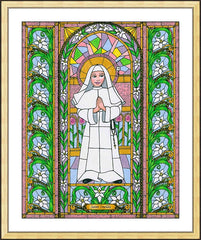Wall Frame Gold - St. Imelda by B. Nippert