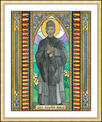 Wall Frame Gold - St. Josephine Bakhita by B. Nippert
