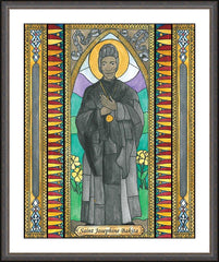 Wall Frame Espresso - St. Josephine Bakhita by B. Nippert