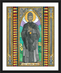 Wall Frame Black - St. Josephine Bakhita by B. Nippert