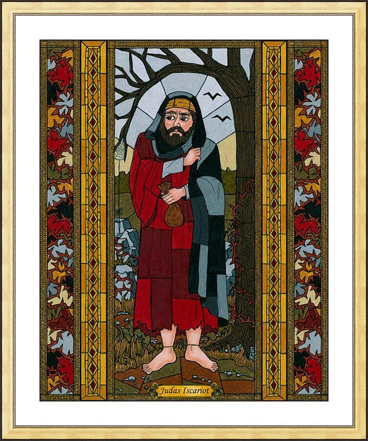 Wall Frame Gold, Matted - Judas Iscariot by B. Nippert