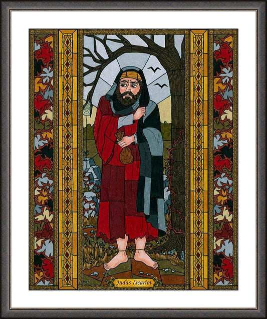 Wall Frame Espresso, Matted - Judas Iscariot by B. Nippert
