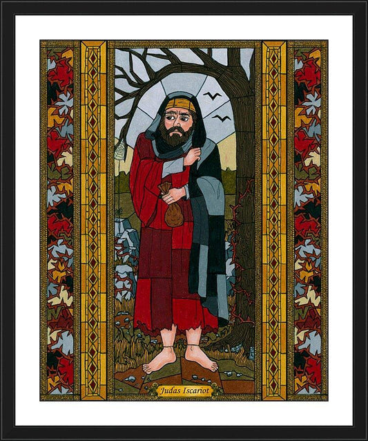 Wall Frame Black, Matted - Judas Iscariot by B. Nippert