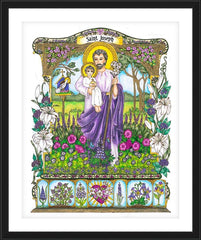 Wall Frame Black - St. Joseph by B. Nippert