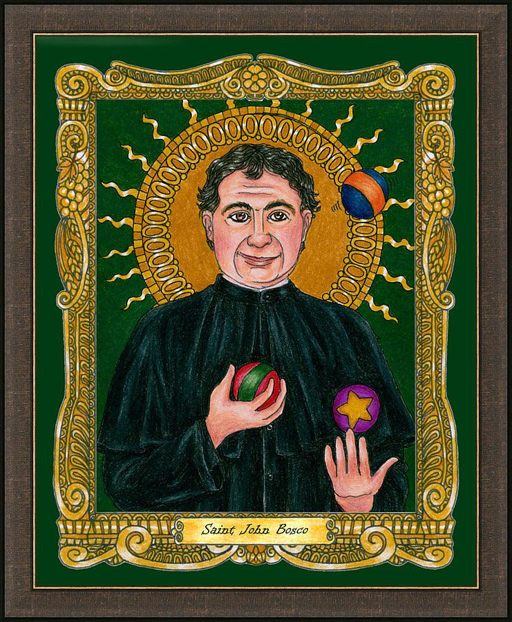 Wall Frame Espresso - St. John Bosco  by Brenda Nippert - Trinity Stores