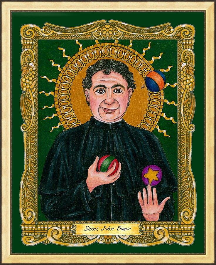 Wall Frame Gold - St. John Bosco  by Brenda Nippert - Trinity Stores