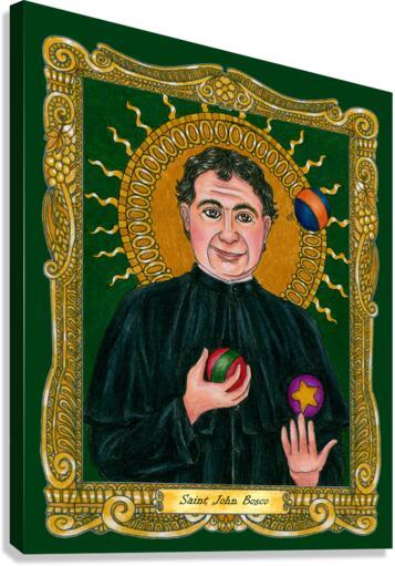 Canvas Print - St. John Bosco  by Brenda Nippert - Trinity Stores