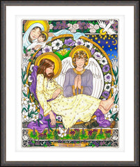 Wall Frame Espresso - St. Joseph Sleeping by B. Nippert
