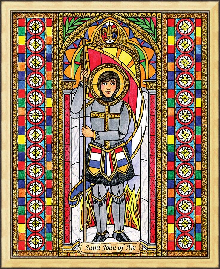 Wall Frame Gold - St. Joan of Arc by Brenda Nippert - Trinity Stores