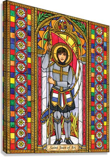 Canvas Print - St. Joan of Arc by B. Nippert