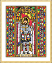 Wall Frame Gold - St. Joan of Arc by B. Nippert