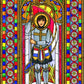 Wall Frame Espresso, Matted - St. Joan of Arc by Brenda Nippert - Trinity Stores