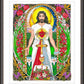 Wall Frame Espresso, Matted - Jesus by B. Nippert