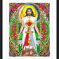 Wall Frame Black, Matted - Jesus by B. Nippert