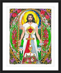 Wall Frame Black - Jesus by B. Nippert