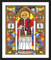 Wall Frame Black - St. John XXIII by B. Nippert
