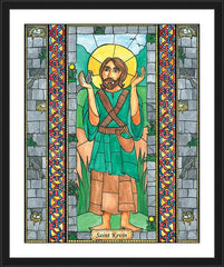 Wall Frame Black - St. Kevin by B. Nippert