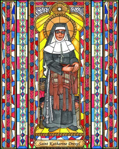 Acrylic Print - St. Katharine Drexel by B. Nippert