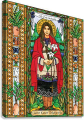 Canvas Print - St. Kateri Tekakwitha by B. Nippert