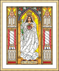 Wall Frame Gold - Our Lady of America by B. Nippert