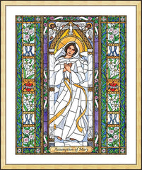 Wall Frame Gold - Assumption of Mary by B. Nippert