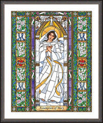 Wall Frame Espresso - Assumption of Mary by B. Nippert