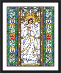 Wall Frame Black - Assumption of Mary by B. Nippert